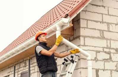 Pose et remplacement de gouttières à Lauw